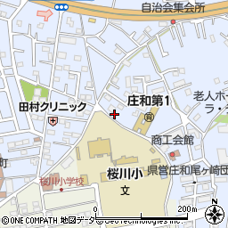 埼玉県春日部市西金野井287周辺の地図