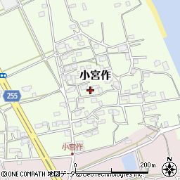 茨城県鹿嶋市小宮作713周辺の地図