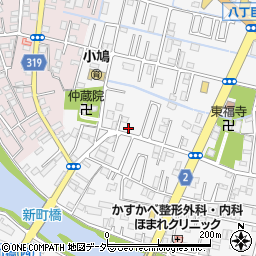 埼玉県春日部市八丁目293-1周辺の地図