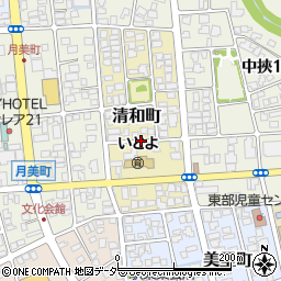 福井県大野市清和町周辺の地図
