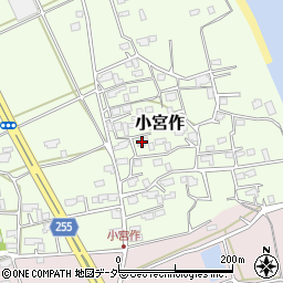 茨城県鹿嶋市小宮作713-1周辺の地図