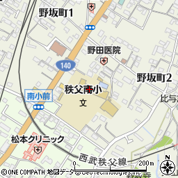 秩父市役所　建築住宅課分室周辺の地図