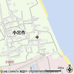 茨城県鹿嶋市小宮作1054周辺の地図