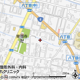 埼玉県春日部市八丁目325-1周辺の地図