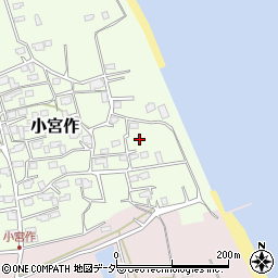 茨城県鹿嶋市小宮作1056-1周辺の地図