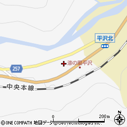 木曽ならかわ周辺の地図