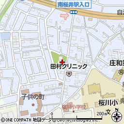 櫻墓苑周辺の地図