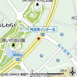 茨城県阿見町（稲敷郡）よしわら周辺の地図