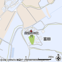 茨城県行方市富田645周辺の地図