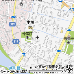 埼玉県春日部市八丁目290周辺の地図