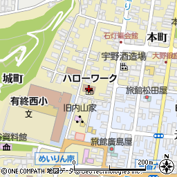 福井森林管理署　大野森林事務所周辺の地図