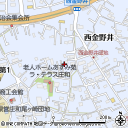 埼玉県春日部市西金野井186周辺の地図