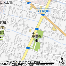 埼玉県春日部市八丁目484周辺の地図
