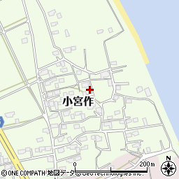 茨城県鹿嶋市小宮作709周辺の地図