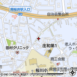 埼玉県春日部市西金野井243周辺の地図