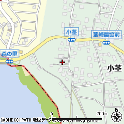 茨城県つくば市小茎205周辺の地図