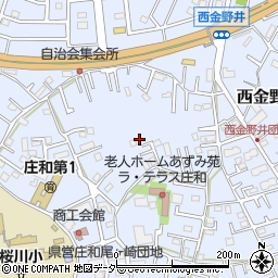 埼玉県春日部市西金野井206周辺の地図