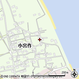 茨城県鹿嶋市小宮作1049周辺の地図
