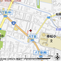 埼玉県春日部市八丁目464周辺の地図