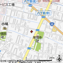 埼玉県春日部市八丁目485-1周辺の地図