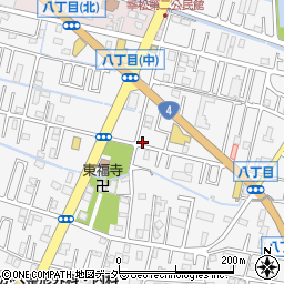 埼玉県春日部市八丁目442周辺の地図