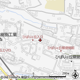 長野県茅野市宮川ひばりケ丘周辺の地図