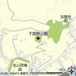 下辰野公園周辺の地図