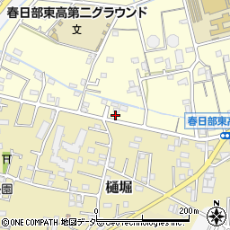 埼玉県春日部市樋籠155周辺の地図