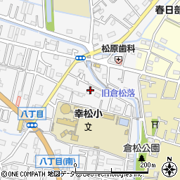 埼玉県春日部市八丁目408周辺の地図