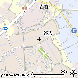 千葉県野田市谷吉周辺の地図