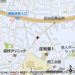 埼玉県春日部市西金野井242周辺の地図