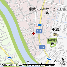 埼玉県春日部市小渕693周辺の地図