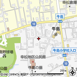 埼玉県春日部市牛島718周辺の地図