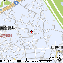 埼玉県春日部市西金野井1791周辺の地図