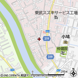 埼玉県春日部市小渕1521-6周辺の地図