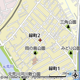 埼玉県蓮田市緑町周辺の地図