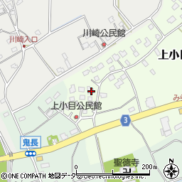 茨城県つくばみらい市上小目8周辺の地図