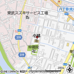 埼玉県春日部市八丁目499-9周辺の地図