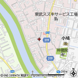 埼玉県春日部市小渕1521-5周辺の地図