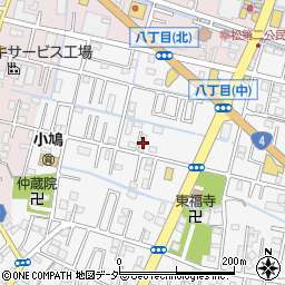 埼玉県春日部市八丁目512-1周辺の地図