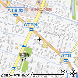 埼玉県春日部市八丁目444周辺の地図