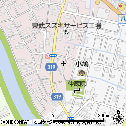 埼玉県春日部市小渕12周辺の地図