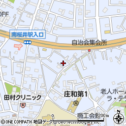 埼玉県春日部市西金野井300周辺の地図