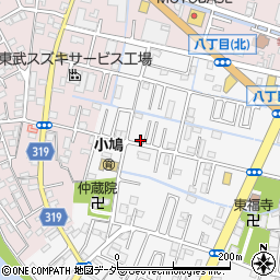 埼玉県春日部市八丁目506周辺の地図