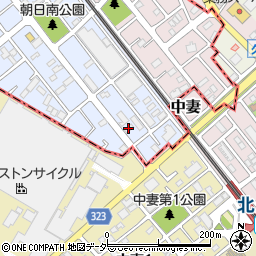 水道修理の救急車桶川朝日店周辺の地図