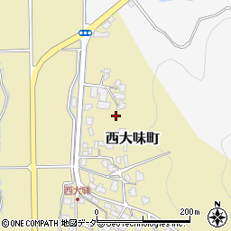 福井県福井市西大味町周辺の地図
