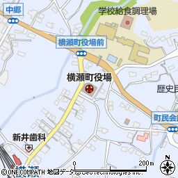 横瀬町役場　健康づくり課周辺の地図