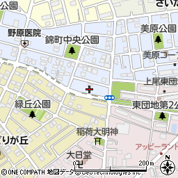 埼玉県上尾市錦町1周辺の地図