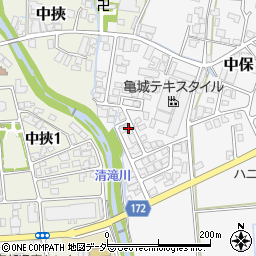 福井県大野市中保21周辺の地図