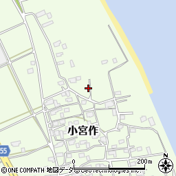 茨城県鹿嶋市小宮作695周辺の地図